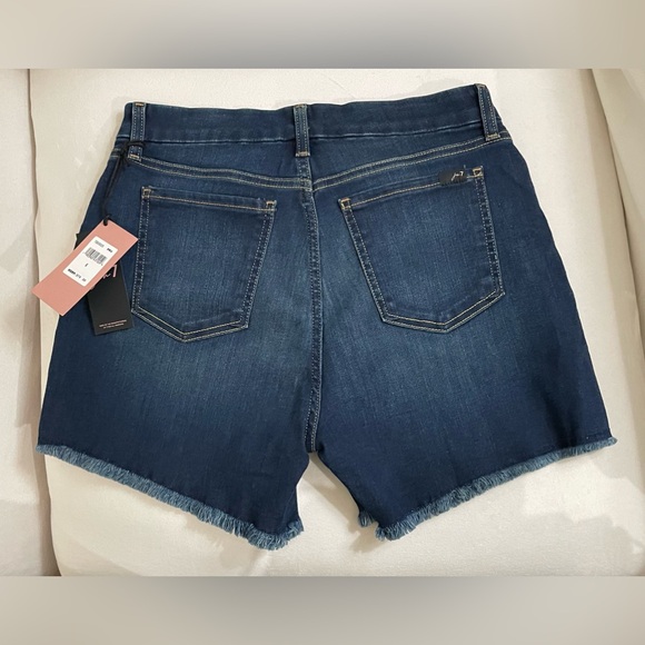 NWT Jen7 by 7 for All Mankind stretch shorts raw hem women’s size 6 Dark Blue - Picture 6 of 10